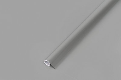 D-C-Fix Plain Glossy Grey Self Adhesive Vinyl Sticky Back Wrap Film 2M X 67.5Cm from B&Q