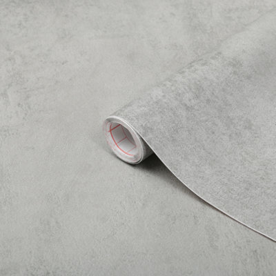 D-C-Fix Grey Concrete Sticky Back Plastic Furniture Worktop Self Adhesive Wrap 2M X 67.5Cm