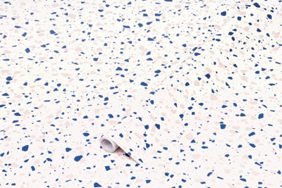 D-C-Fix Terrazzo Blue Granite Sticky Back Plastic Furniture Worktop Self Adhesive Wrap 2M X 67.5Cm from B&Q