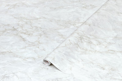 D-C-Fix Self Adhesive Kitchen Worktop Vinyl Gold White Cortes Marble Sticky Back Plastic 2M X 67.5Cm from B&Q