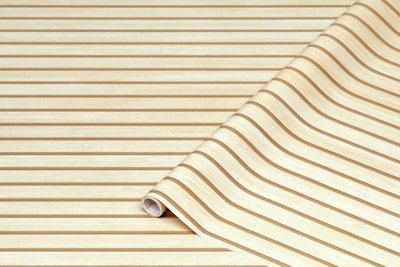 D-C-Fix Wooden Slats Sticky Back Plastic Furniture Worktop Self Adhesive Wrap 2M X 45Cm from B&Q