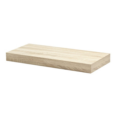 RB UK Shelf Depot Oak Floating Shelf (L)445mm (D)250mm