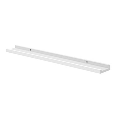 RB UK Shelf Depot White Border Floating Shelf (L)800mm (D)90mm from B&Q
