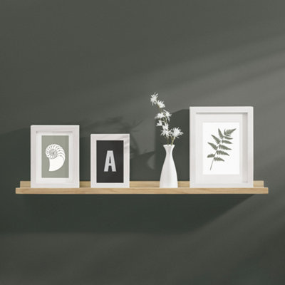 RB UK Shelf Depot Oak Border Floating Shelf (L)800mm (D)90mm from B&Q