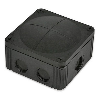 Wiska Combi Junction Box Black 607 110x110x66mm 5-Pole 10061779 607/5/2xKRM25/20 - Image 11