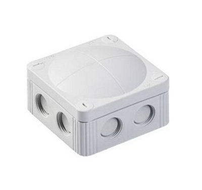 Wiska Combi 308 Pvc Adaptable Box With Terminals Grey Ip66 from B&Q