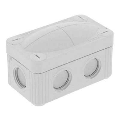 Generic Wiska Adaptable Junction Box Enclosure Grey Ip66/67 85mm X 49mm X 51mm Empty from B&Q