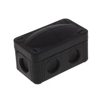 Wiska Combi 206 85mm X 49mm X 51mm Black from B&Q