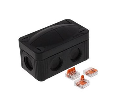Wiska Combi 206 85mm X 49mm X 51mm Box Black from B&Q