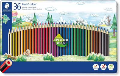 Staedtler 185 M36 Noris Colour Colouring Pencils36 Assorted Colours (Tin Of 36) from B&Q