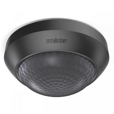 Steinel Is 360 Black 3 Pyros Motion Sensor Surface-Mounted Motion Detector 2000 W from B&Q
