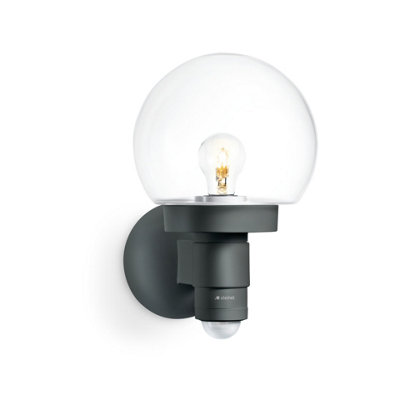 Classic Outdoor Globe Wall Light L 115 S Motion Sensor Soft Light Start Manual Override E27 - Image 2