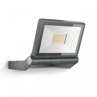 Steinel Xled One Anthracite Led Floodlight Swiveling Wall Spotlight Ceiling Security Light from B&Q
