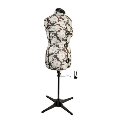 Sewing Online Hollyhock Grey 8-Part Adjustable Dressmaking DummyMedium 16-20 from B&Q