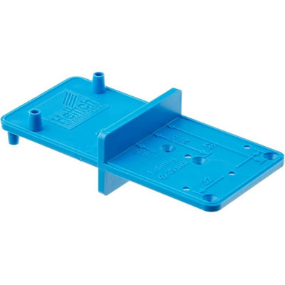 Hettich 351 Multiblue Cabinet Hinge Hole Marking Template from B&Q