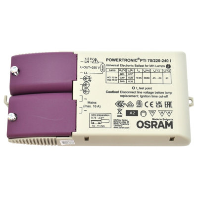Osram Powertronc Intelligent Pti I70WEcg For Hid Lamps With Cable Clamp220-240V from B&Q