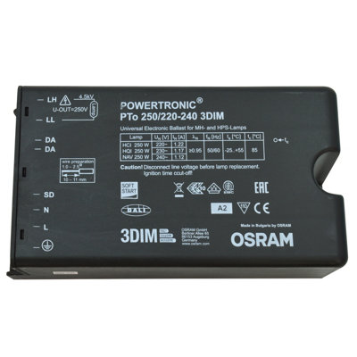 Osram Powertronc Outdoor Pto250WEcg For Hid LampsFor Outdoor Lighting220-240V from B&Q