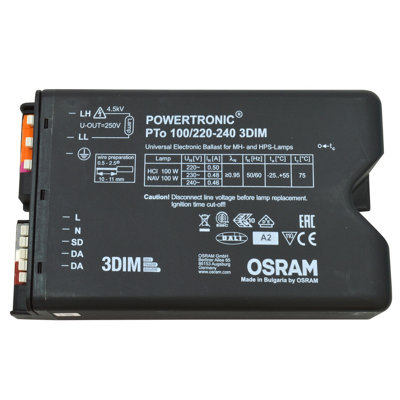 Osram Powertronc Outdoor Pto100WEcg For Hid LampsFor Outdoor Lighting220-240V from B&Q