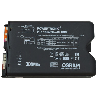 Osram Powertronc Outdoor Pto150WEcg For Hid LampsFor Outdoor Lighting220-240V from B&Q