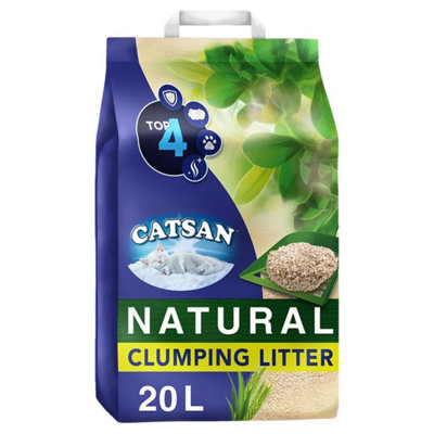 Catsan 20L Natural Biodegradable Clumping Cat Litter 20 Litres Kitten Litter