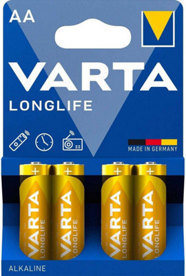 Varta Longlife Mignon Aa Battery 4106 (Blister Of 4) from B&Q