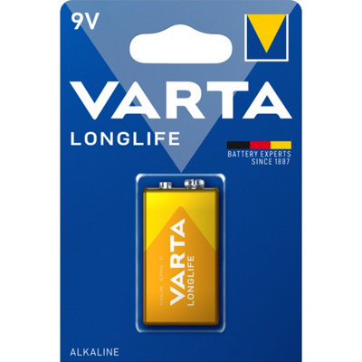 Varta Longlife 9V Block Battery 4122 (Pack Of 1)