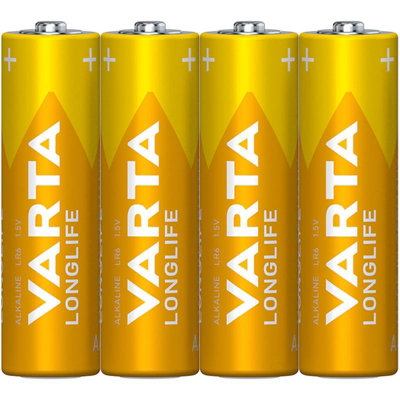 Varta Longlife Mignon Aa Battery 4106 (4Pcs Foil) from B&Q