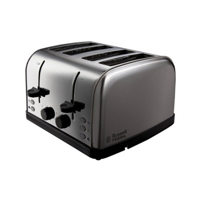 Russell Hobbs 18790 Futura Stainless Steel Four Slice Toaster from B&Q