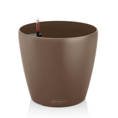 20Cm Plant PotNutmeg Plastic Lechuza Classico Color Self-Watering Planter With Drain Plug D21 H20 Cm5L from B&Q