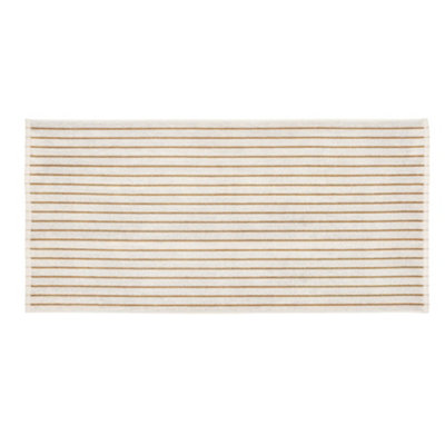 Blomus Arto Stripes Bath TowelMoonbeam & Amber Brown from B&Q