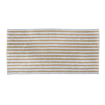 Blomus Arto Wide Stripes Bath TowelMicro Chip/tan from B&Q