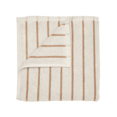 Blomus Arto Narrow Wides Hand TowelMoonbeam/amber Brown from B&Q