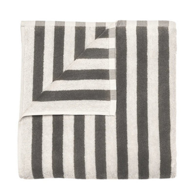 Blomus Arto Wides Stripe Towel HandMoonbeam/magnet from B&Q