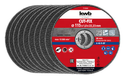 Einhell 10Pc 115Mm Angle Grinder Cutting Discs Size 10