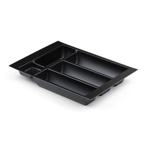 400mm Black Cutlery Tray for Blum Tandembox 422mm Long x 312mm Wide