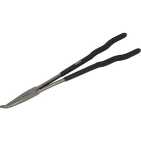 400mm Extra-Long 45 Degree Needle Nose Pliers - 70mm Jaw - Drop Forged Steel