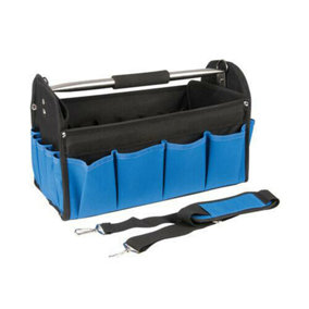 400mm (L) Hard Base Tool Bag Easy Access Tool Box / Storage Container Carrier
