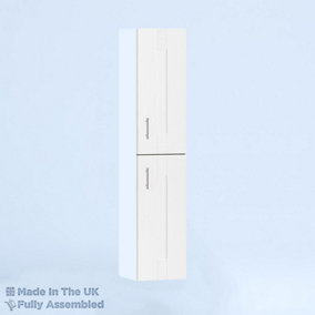400mm Tall Wall Unit - Cartmel Woodgrain White - Left Hand Hinge