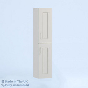 400mm Tall Wall Unit - Oxford Matt Light Grey - Left Hand Hinge