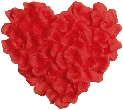 400pcs Red Silk Rose Petals Wedding Mothers Day Wedding Confetti Anniversary Table Decorations