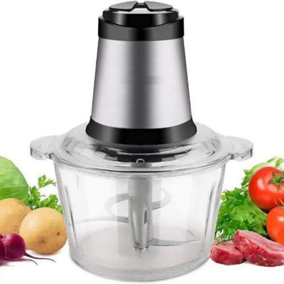 400W Vertical Chopper With Glass Bowl