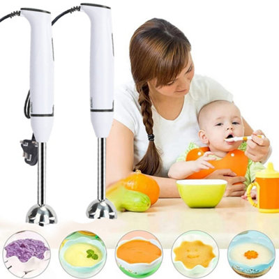 400W Hand Blender Electric Stick Blender Curry Puree Food Mixer ...
