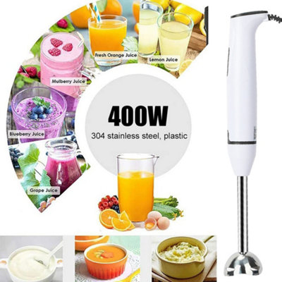400W Hand Blender Electric Stick Blender Curry Puree Food Mixer ...