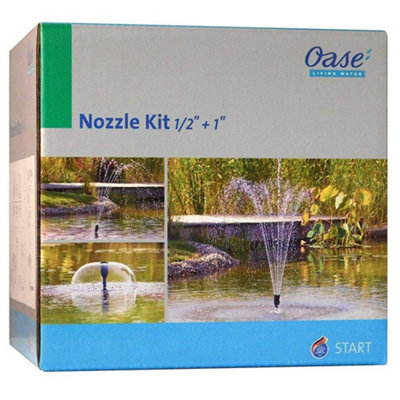Oase Fountain Nozzle Kit With 1/2" & 1" Adapters (71785) from B&Q