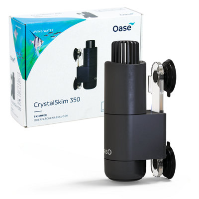 Oase Crystalskim 350 Mounted Adjustable Aquarium Water Skimmer Fish Tank Floating Surface Debris Cleaning Waste Cleaner from B&Q