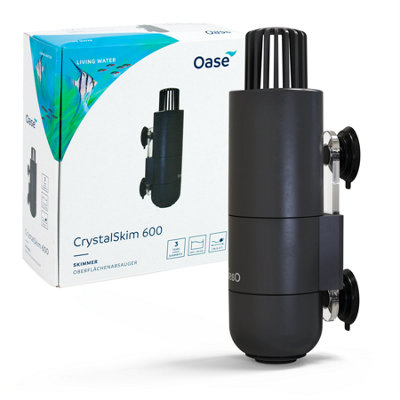 Oase Crystalskim 600 Mounted Adjustable Aquarium Water Skimmer Fish Tank Floating Surface Debris Cleaning Waste Cleaner Up To 600L from B&Q