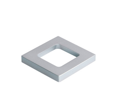 Bohle Shell Handle Angular Self-Adhesive60 X 60 mmAluminium Coloured from B&Q