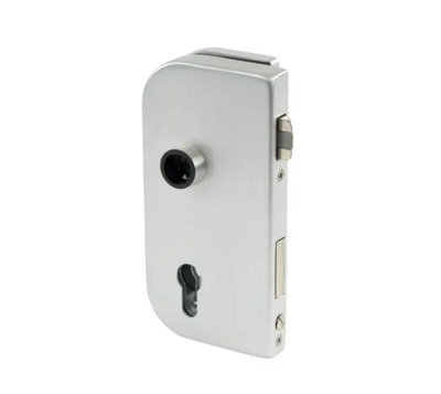 Bohle Olis Glass Door Lock Profile CylinderDin Left810 mmAluminium Colour C0 from B&Q