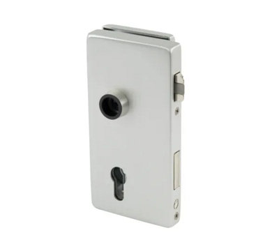 Bohle Alea Glass Door Lock Profile CylinderDin Left810 mmAluminium Colour C0 from B&Q