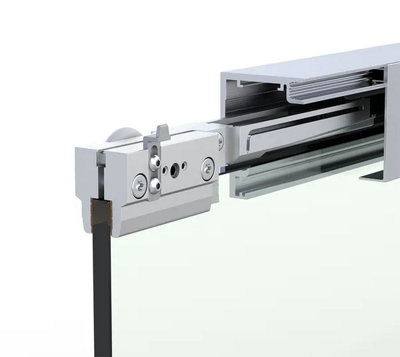 Bohle Mastertrack Ft 60 Sliding Door SetCeiling MountingL-2000 mmAluminium Coloured from B&Q